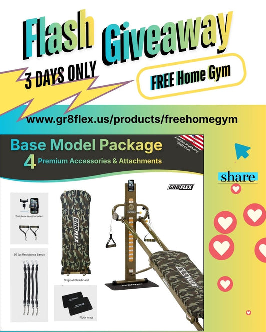 Flash Giveaway: Claim Your FREE GR8FLEX Home Gym (Military Base Model)