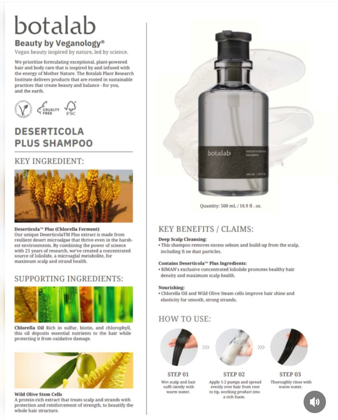 Botalab Deserticola Plus Shampoo, Conditioner & Oil Serum (3pc) - impr