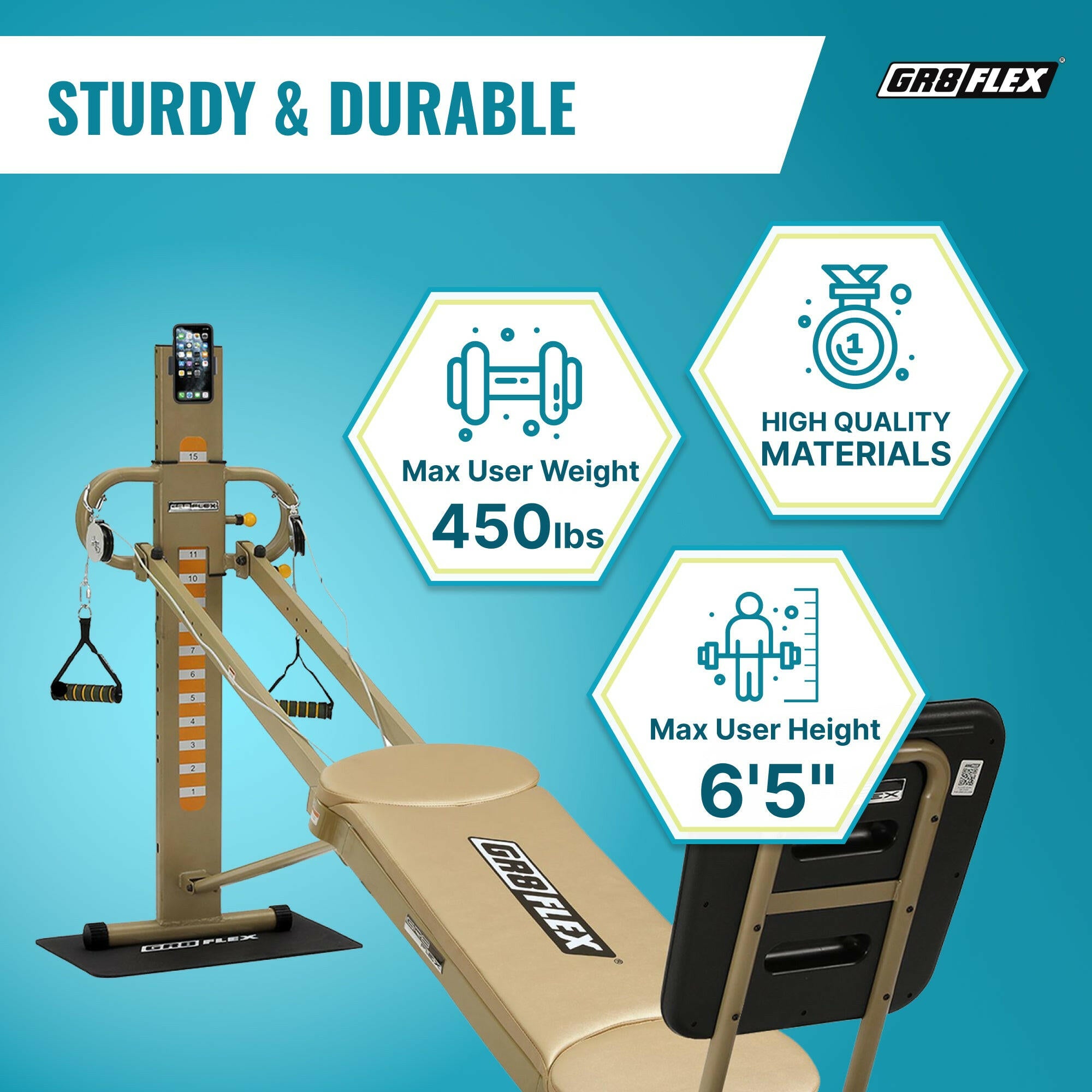 GR8FLEX Total Performance Gym | Golden Model